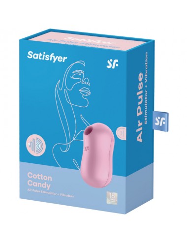 STIMULATEUR ET VIBRATEUR SATISFYER COTTON CANDY - LILAS