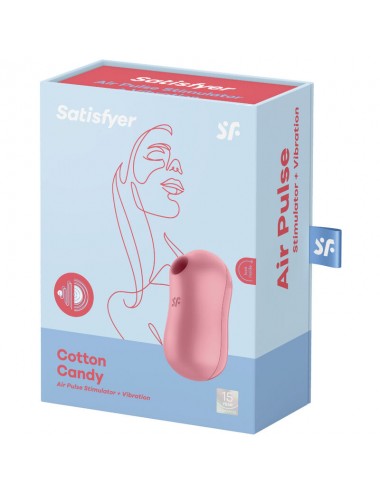 STIMULATEUR ET VIBRATEUR SATISFYER COTTON CANDY - ROSE