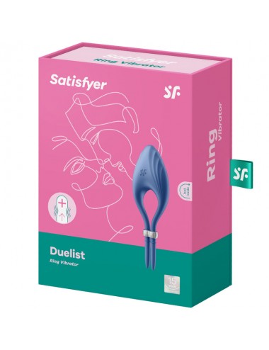 SATISFYER - VIBRATEUR ANNEAU DUELIST BLEU