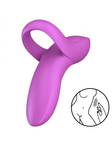 VIBRATEUR À DOIGTS SATISFYER BOLD LOVER - ROSE