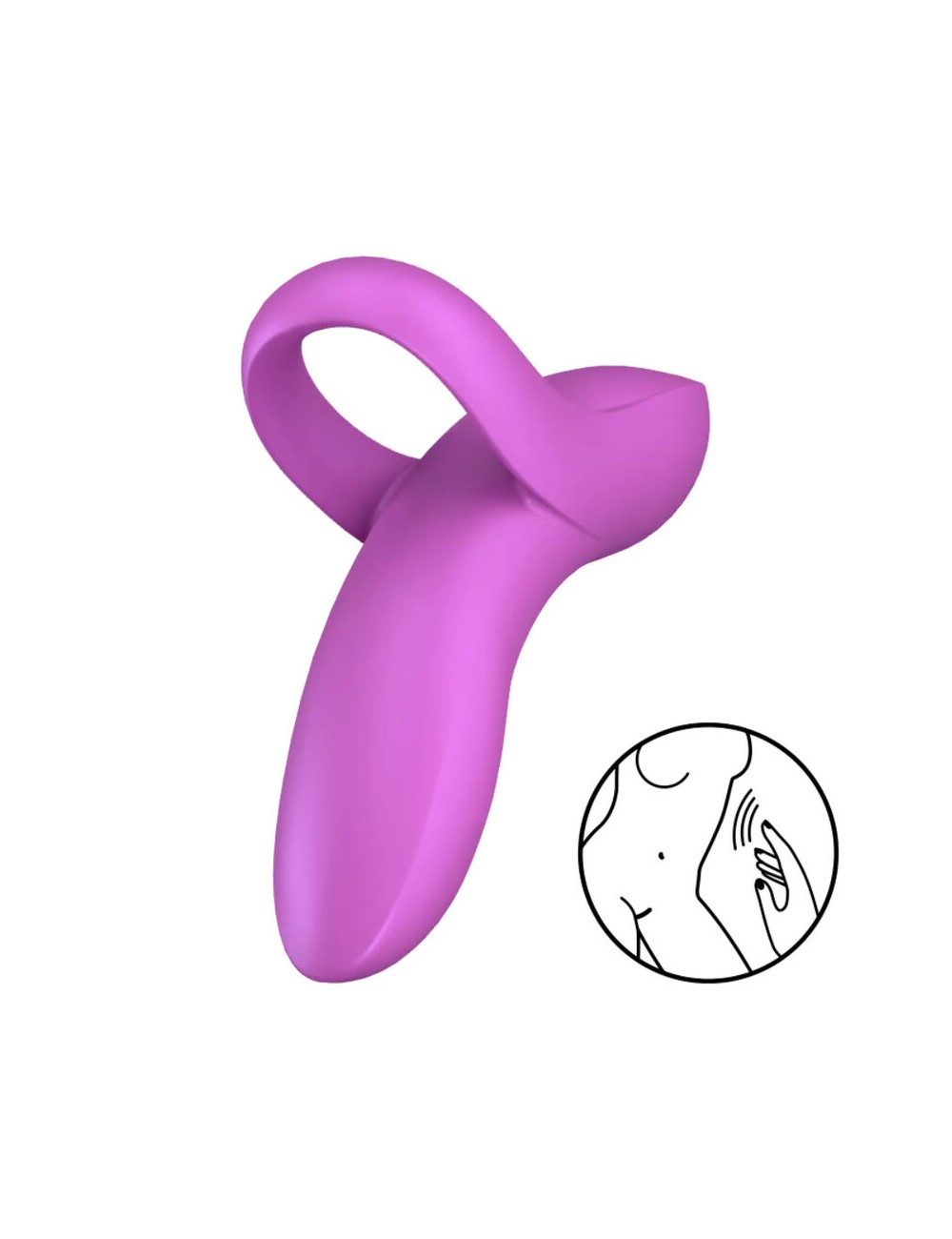 VIBRATEUR À DOIGTS SATISFYER BOLD LOVER - ROSE