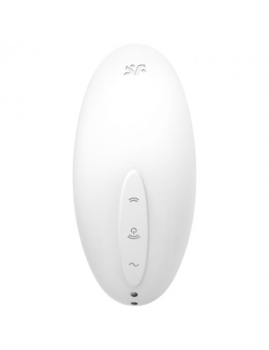 SATISFYER VULVA LOVER 2 AIR PULSE STIMULATOR & VIBRATOR - BLANC