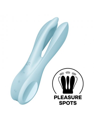 VIBRATEUR SATISFYER THREESOME 1 - BLEU