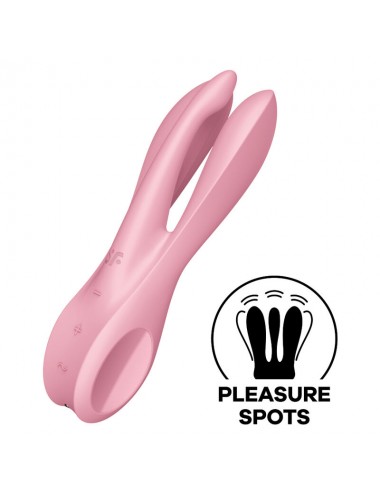 VIBRATEUR SATISFYER THREESOME 1 - ROSE