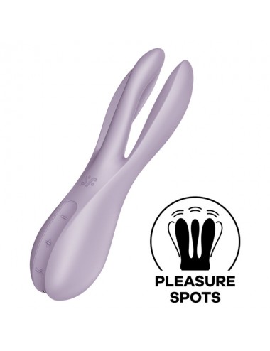 VIBRATEUR SATISFYER THREESOME 2 - VIOLET