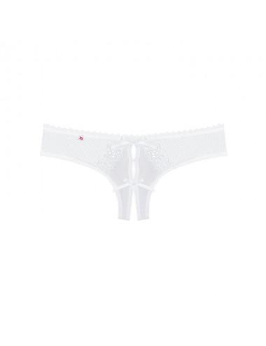 OBSESSIVE - ALABASTRA THONG CROTCHLESS WHITE S/M