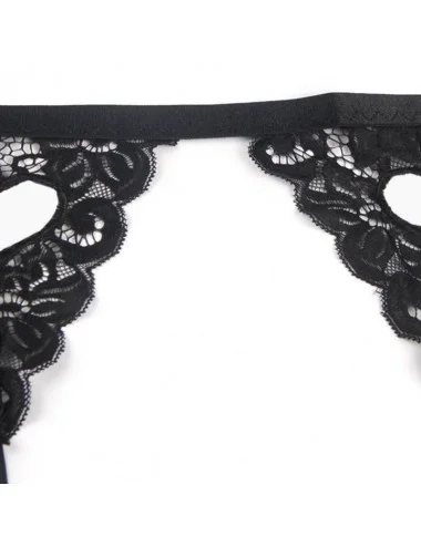 SUBBLIME - SET ENSEMBLE TROIS PIÈCES SOUTIEN-GORGE + PORTE-JARRETELLE + STRING S/M