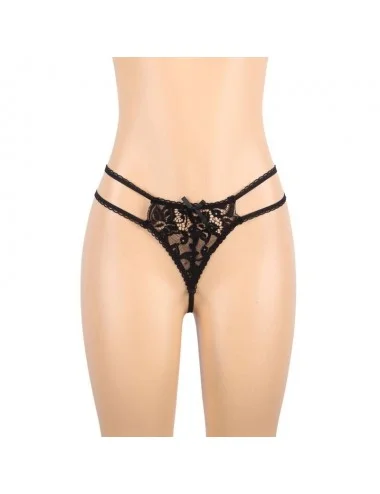 SUBBLIME - SET ENSEMBLE TROIS PIÈCES SOUTIEN-GORGE + PORTE-JARRETELLE + STRING S/M