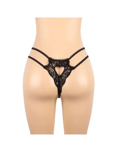 SUBBLIME - SET ENSEMBLE TROIS PIÈCES SOUTIEN-GORGE + PORTE-JARRETELLE + STRING S/M