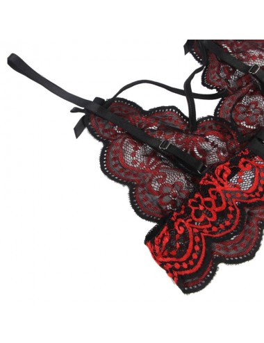 SUBBLIME - SET ENSEMBLE DEUX PIÈCES TOP ET CULOTTE EN DENTELLE L/XL