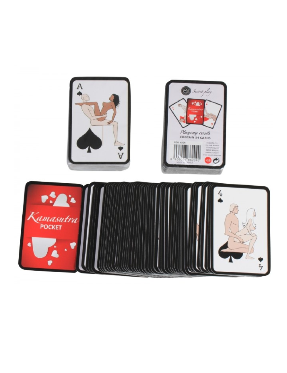 SECRETPLAY CARTAS KAMASUTRA MINI ES/EN/PT/IT/FR/DE