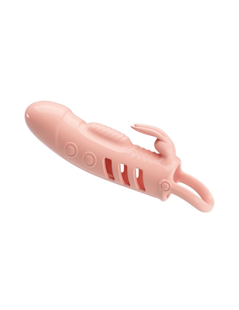 PRETTY LOVE SLOANE PENIS SLEEVE RABBIT FLESH