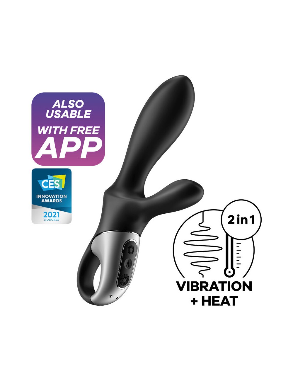 SATISFYER HEAT CLIMAX + VIBRATEUR ANAL