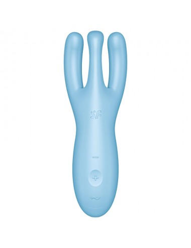 VIBRATEUR SATISFYER THREESOME 4 - BLEU