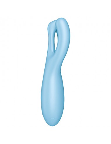 VIBRATEUR SATISFYER THREESOME 4 - BLEU