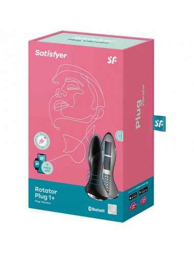 SATISFYER ROTATOR PLUG 1+ PLUG VIBRANT - NOIR