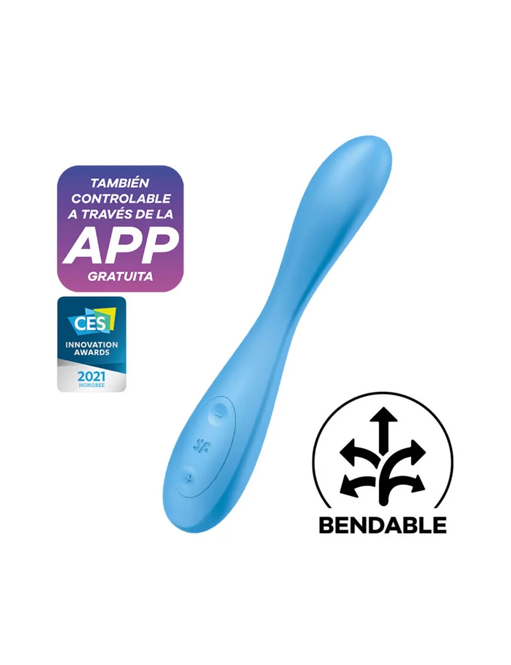 SATISFYER G-SPOT FLEX 4+ MULTI VIBRATEUR - BLEU SATISFYER G-SPOT FLEX 4+ MULTI VIBRATEUR - BLEU