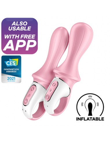 VIBRATEUR ANAL GONFLABLE SATISFYER AIR PUMP BOOTY 5+ - ROSE