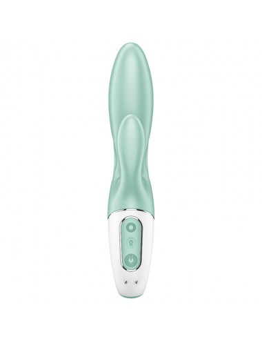 VIBRATEUR LAPIN GONFLABLE SATISFYER AIR PUMP BUNNY 5+ - VERT