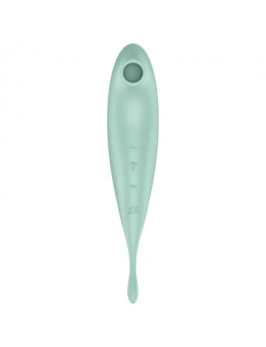 SATISFYER TWIRLING PRO+ AIR PULSE STIMULATOR & VIBRATOR - VERT