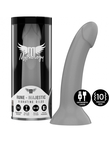 MYTHOLOGY RUNE MAJESTIC DILDO S - VIBRATEUR WATCHME TECHNOLOGIE SANS FIL COMPATIBLE