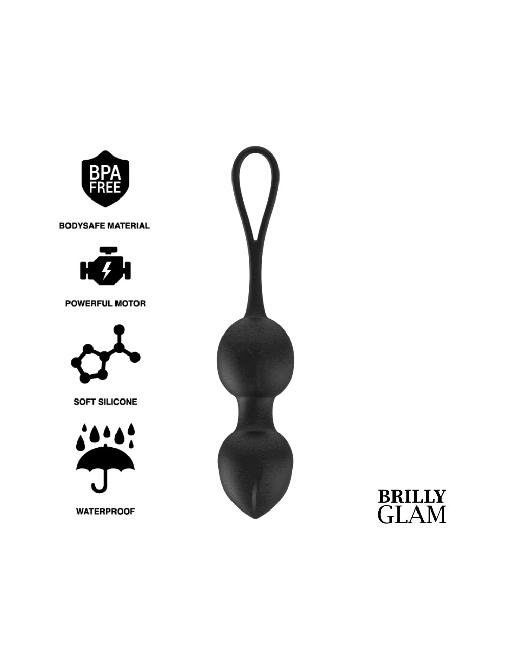 BRILLY GLAM PERLES DE KEGEL VIBRANTES TÉLÉCOMMANDE