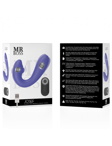 MR BOSS JOSEF TÉLÉCOMMANDE PULSATION & VIBRATION POUR COUPLES