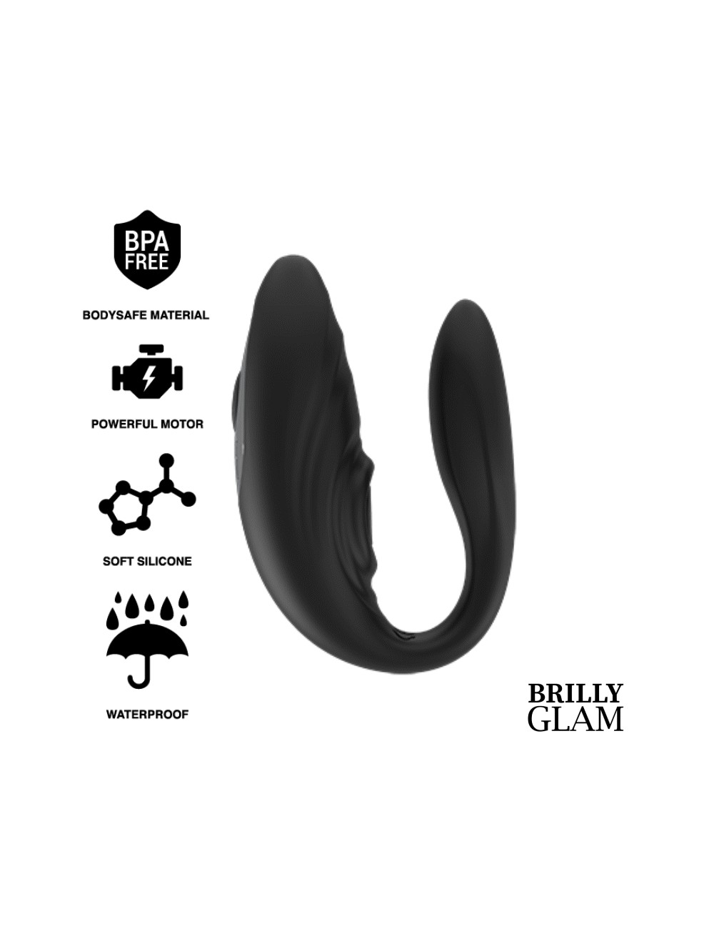 BRILLY GLAM COUPLE TÉLÉCOMMANDE PULSANTE ET VIBRANTE