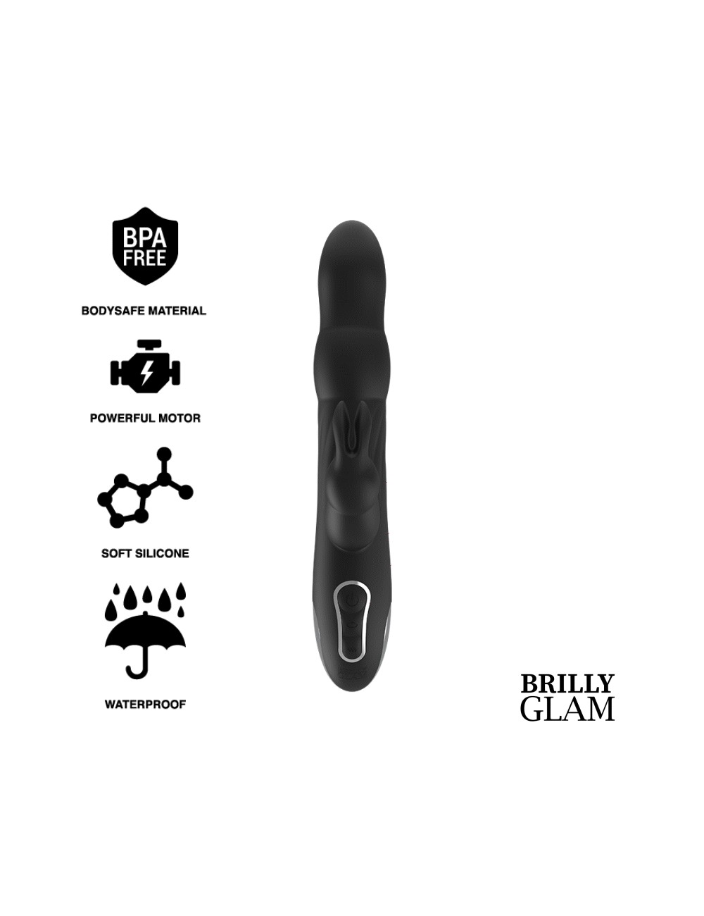 BRILLY GLAM MOEBIUS LAPIN VIBRATEUR ET ROTATEUR WATCHME TECHNOLOGIE SANS FIL COMPATIBLE