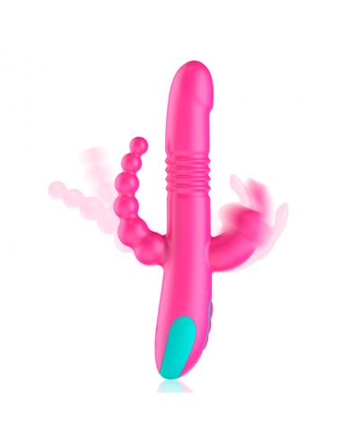 HAPPY LOKY DONALD TRIPLE STIMULATION : ANAL, G-SPOT & CLITORAL WATCHME TECHNOLOGIE SANS FIL COMPATIBLE