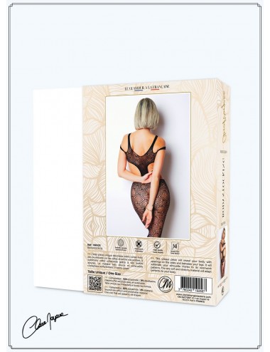 Lingerie - Combinaisons - Body noir avec ouverture sexy - Le Numéro 3 - Collection Bodystocking - CM99003 -