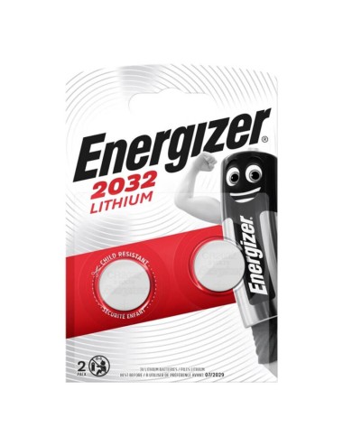 ENERGIZER BATTERIE LITHIUM BOUTON CR2032 3V 2 UNITÉ