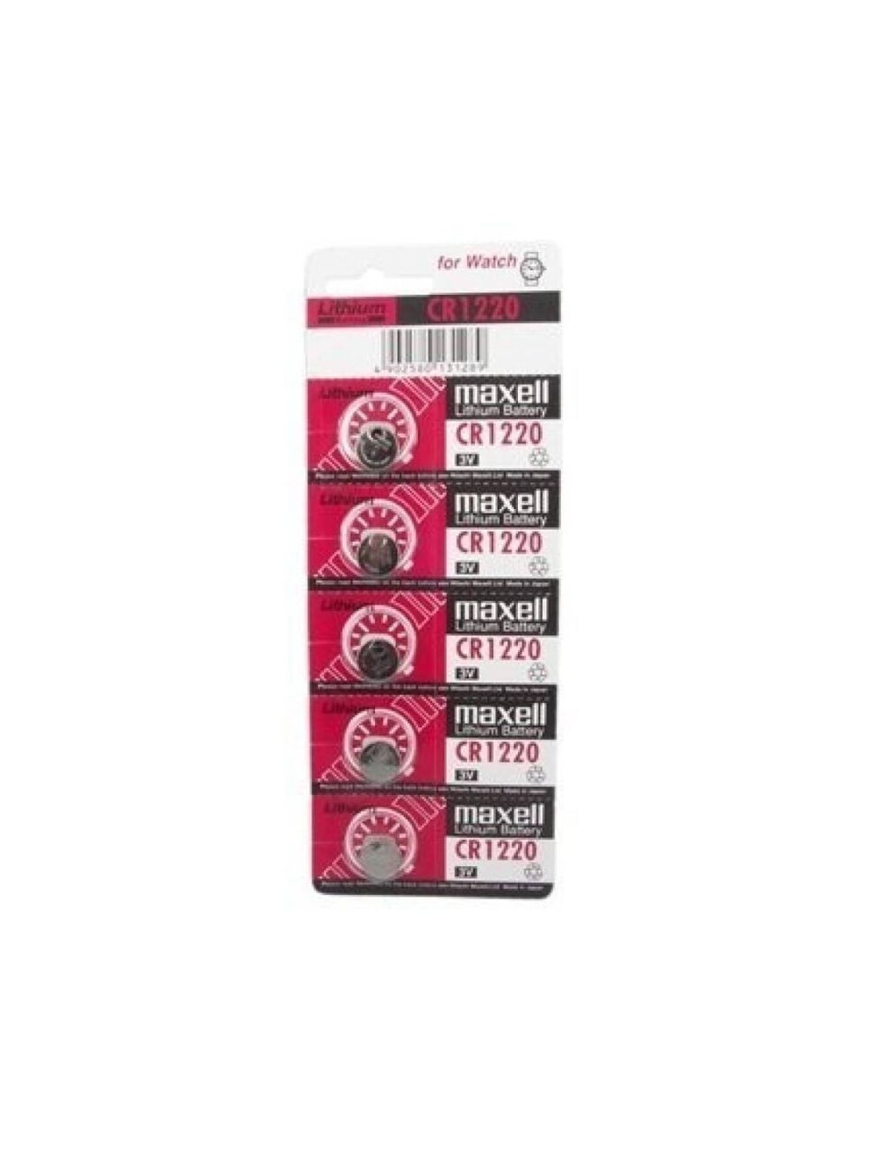 MAXELL BATTERIE LITIO CR1220 3V 5UDS MAXELL BATTERIE LITIO CR1220 3V 5UDS
