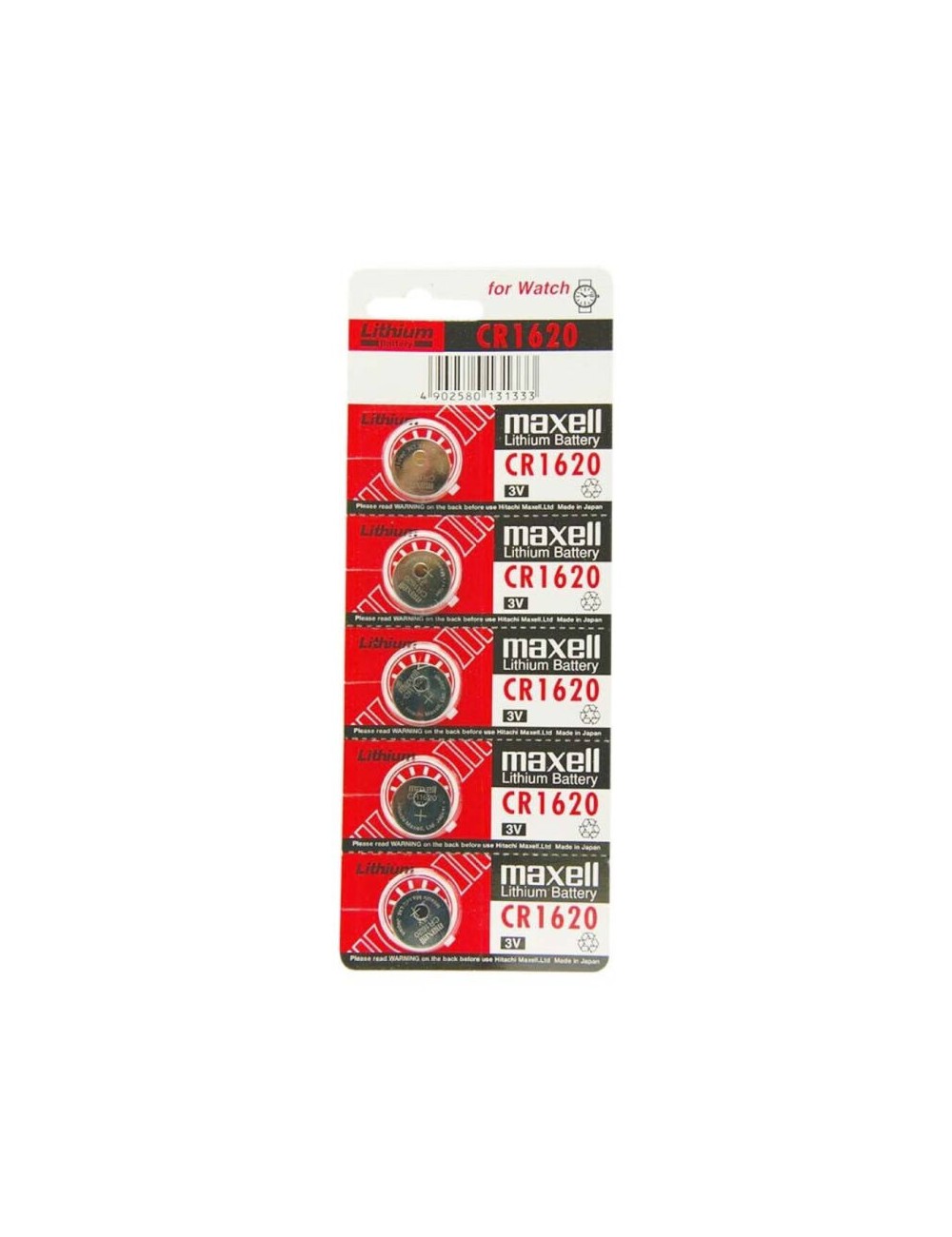 MAXELL BATTERIE LITIO CR1620 3V 5UDS MAXELL BATTERIE LITIO CR1620 3V 5UDS