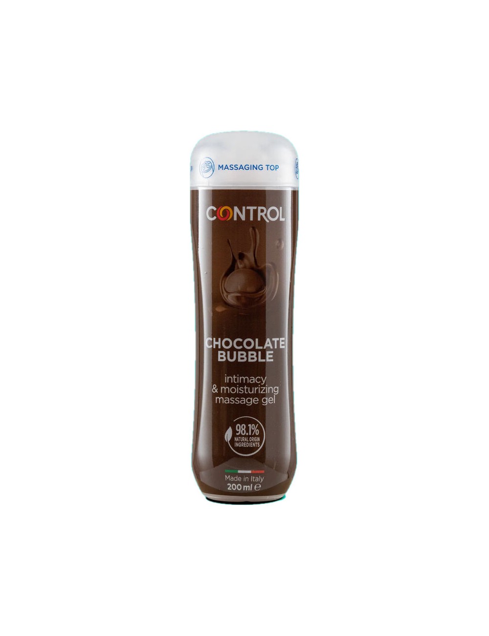 GEL DE MASSAGE CONTRÔLE 3 EN 1 BULLE DE CHOCOLAT 200 ML