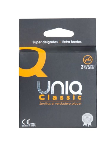 UNIQ CLASSIC PRÉSERVATIFS SANS LATEX 3 UNITÉS