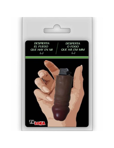 TALOKA - BRIQUET FANTASTIQUE EN FORME DE PÉNIS DE COULEUR MULATTO 100% RECHARGEABLE /es/pt/en/