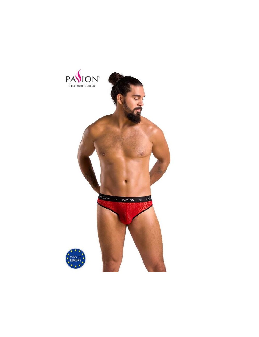 PASSION 031 SLIP MIKE ROUGE L/XL