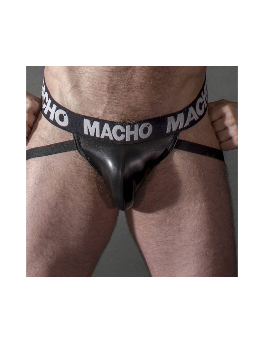 MACHO - MX25NC JOCK CUIR NOIR L MACHO - MX25NC JOCK CUIR NOIR L