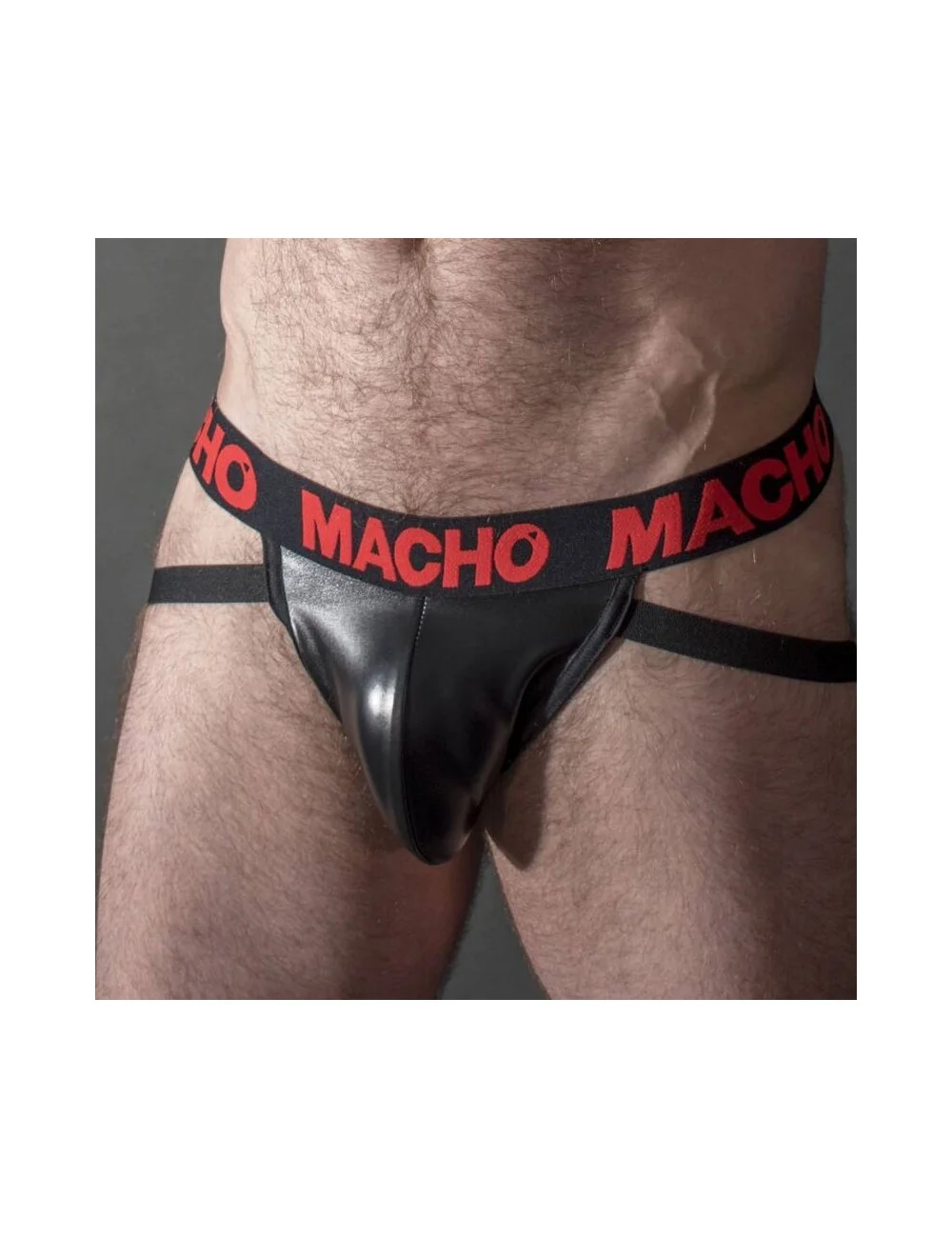 MACHO - MX25RC JOCK CUIR ROUGE XL MACHO - MX25RC JOCK CUIR ROUGE XL