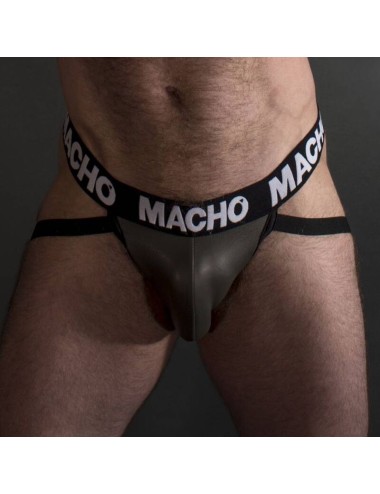 MACHO - MX27GR JOCK CUIR GRIS BEIGE S