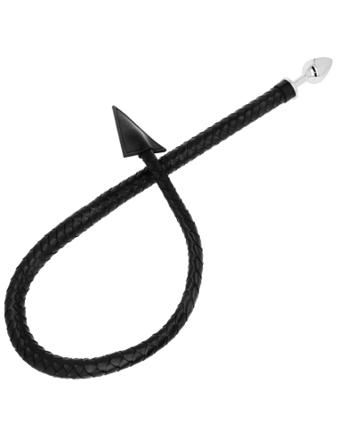 OHMAMA FETISH DEVIL''S TAIL CUIR & MÉTAL PLUG ANAL 7 CM