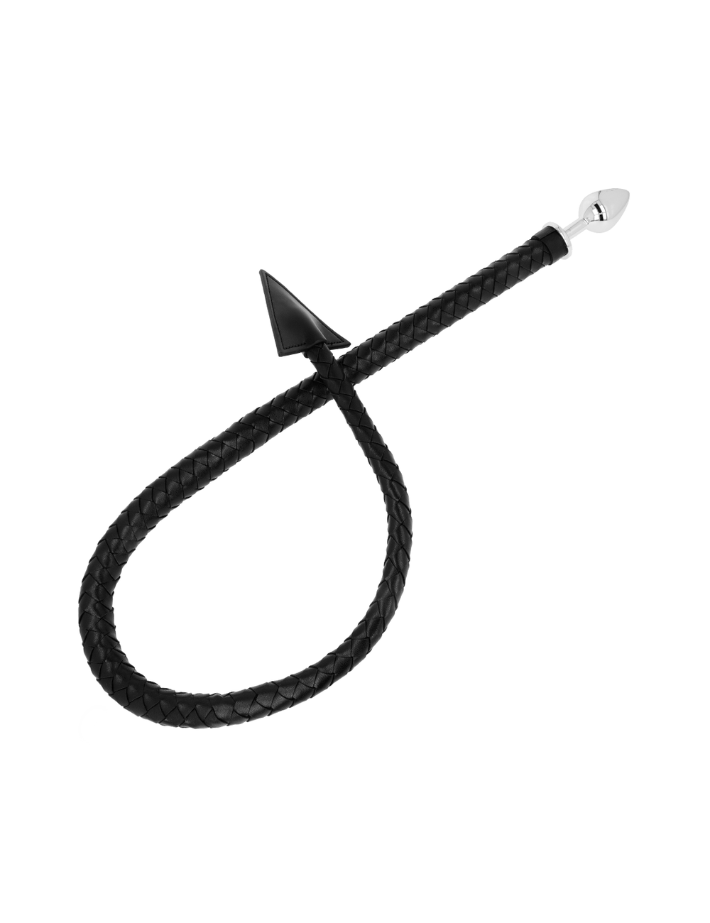 OHMAMA FETISH DEVIL''S TAIL CUIR & MÉTAL PLUG ANAL 7 CM