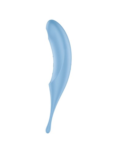 SATISFYER TWIRLING PRO AIR PULSE STIMULATOR & VIBRATOR - BLEU