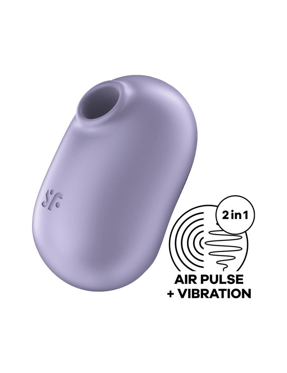 SATISFYER PRO TO GO 2 DOUBLE AIR PULSE STIMULATOR & VIBRATOR - VIOLET