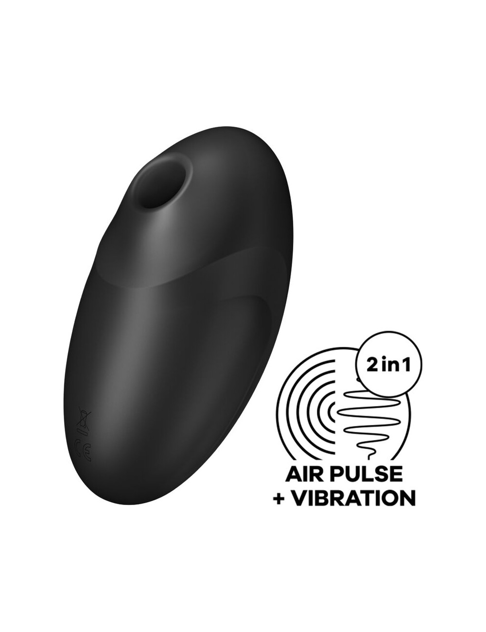 SATISFYER VULVA LOVER 3 AIR PULSE STIMULATOR & VIBRATOR - NOIR