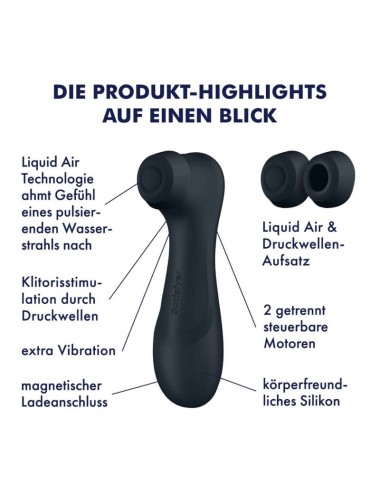 SATISFYER PRO 2 GENERATION 3 LIQUID AIR TECHNOLOGY - BLACK