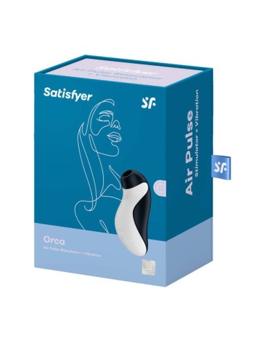 SATISFYER - SIMULATEUR D''IMPULSIONS D''AIR ORCA + VIBRATION