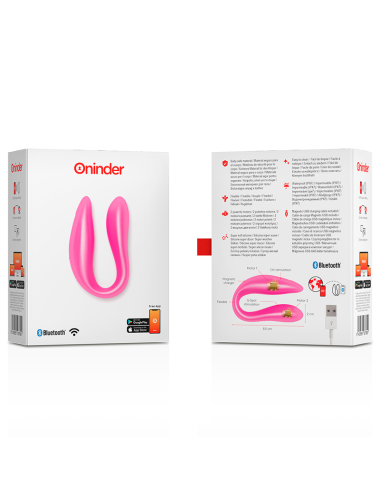 ONINDER G-SPOT & CLITORAL STIMULATOR PINK - FREE APP