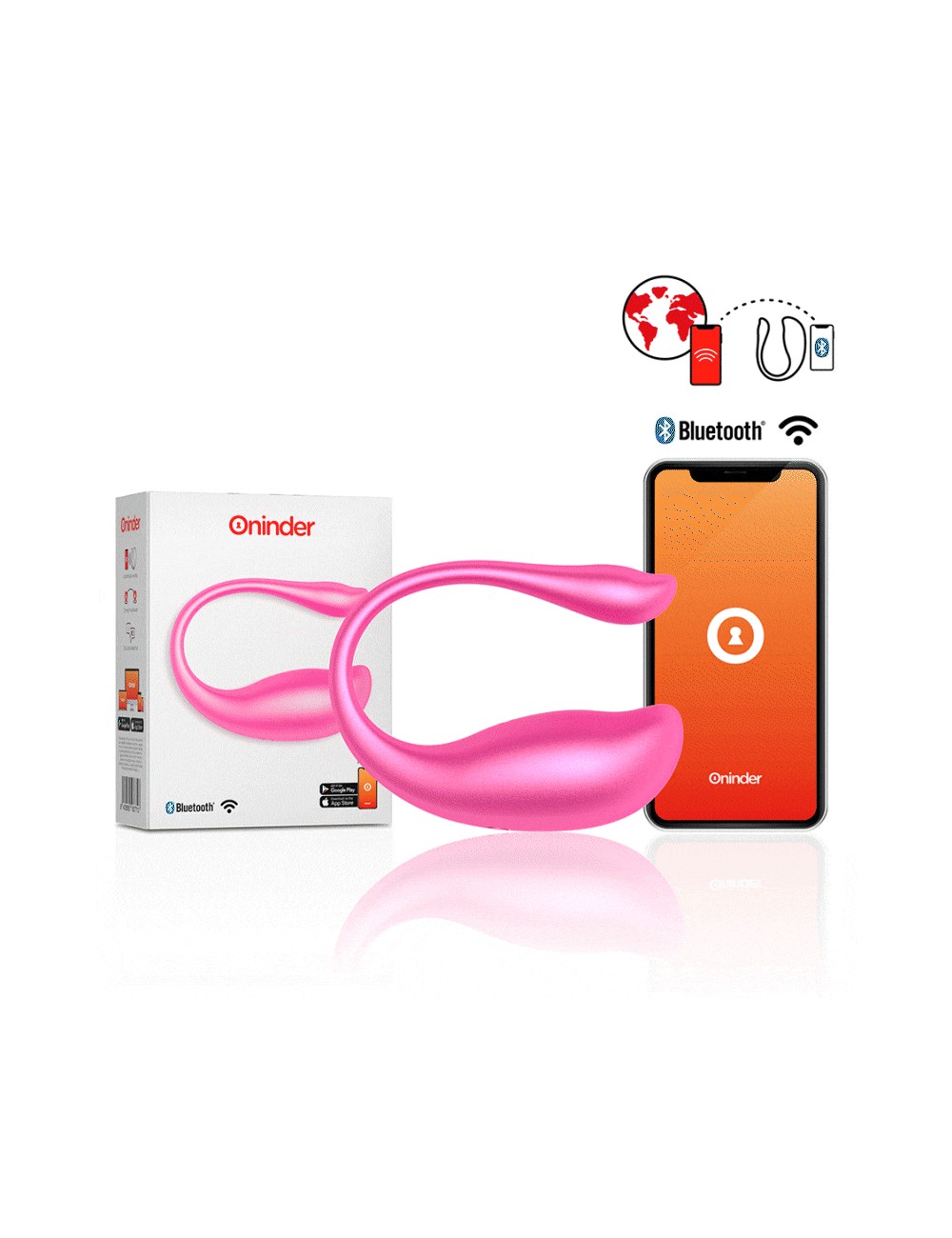 ONINDER VIBRATING EGG PINK - FREE APP